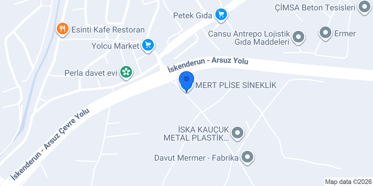 MERT PLİSE SİNEKLİK konumu