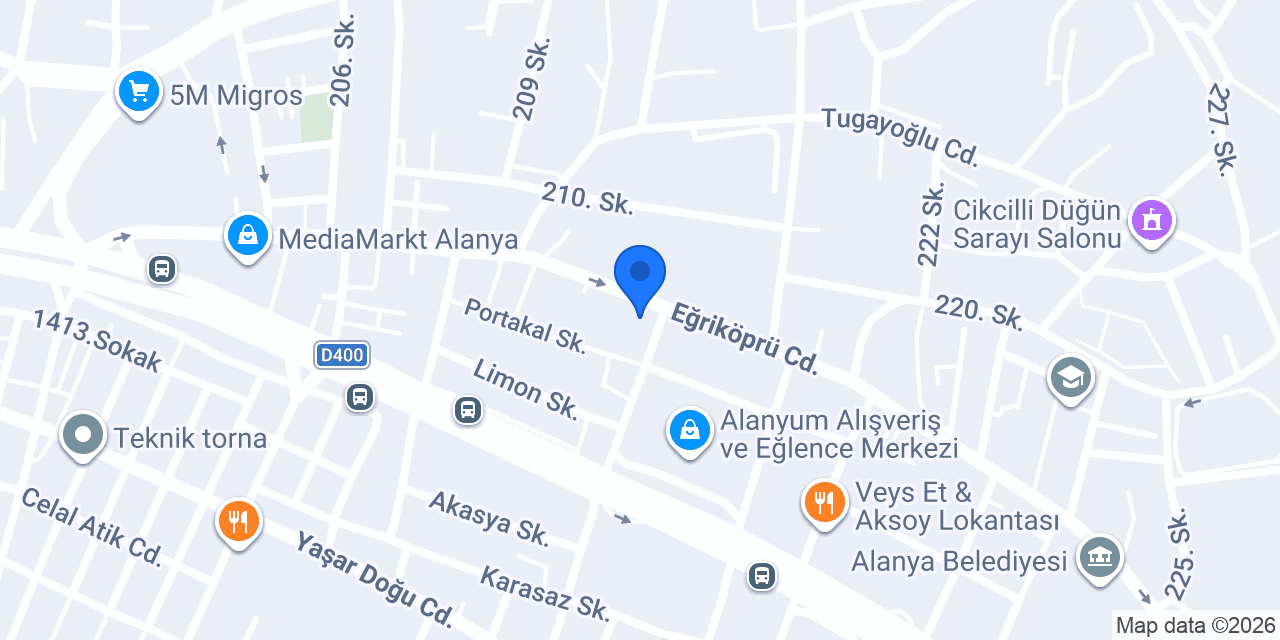 33 Davet Restoran konumu