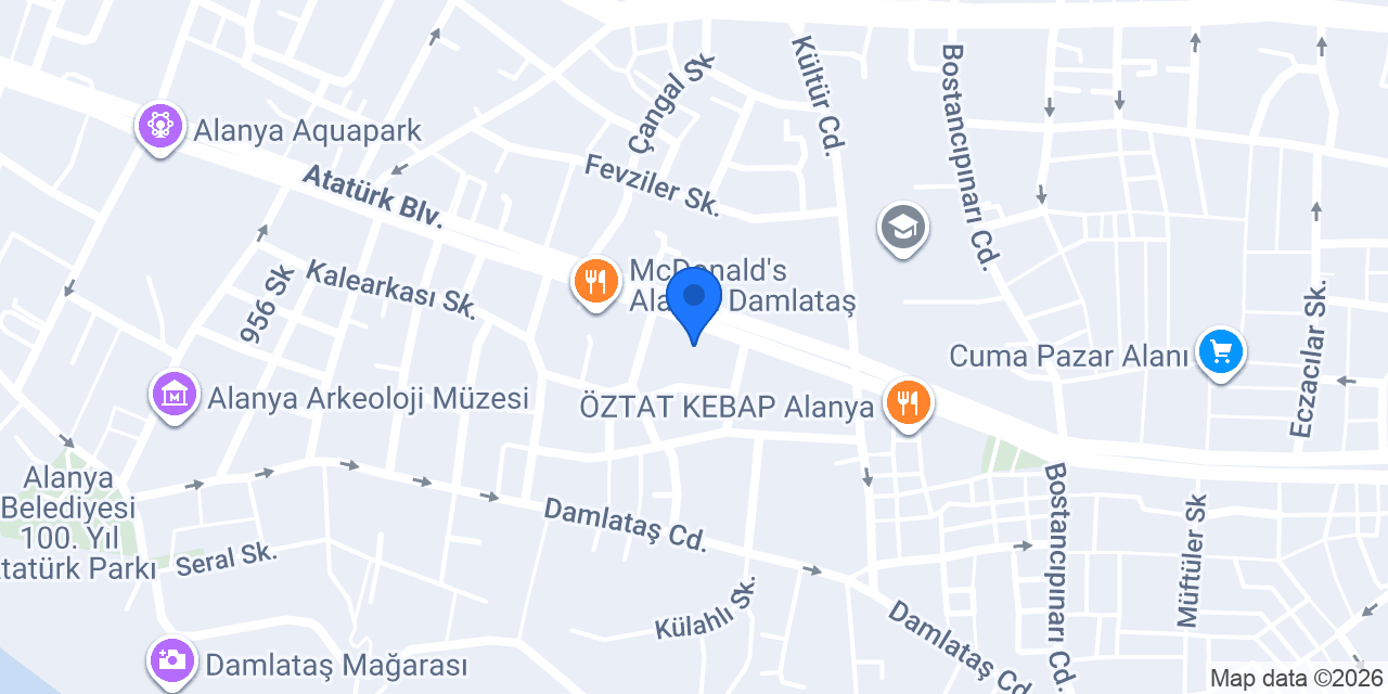 Halkbank Alanya Şubesi konumu