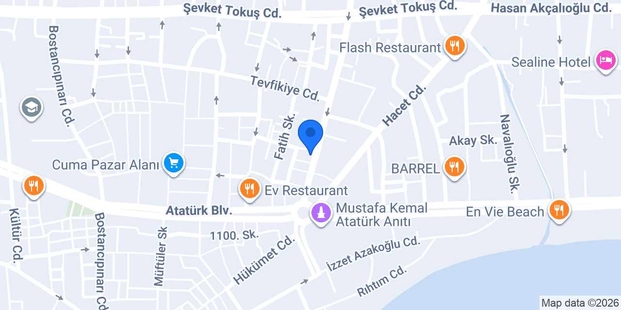 Özer Eczane Optik Alanya konumu