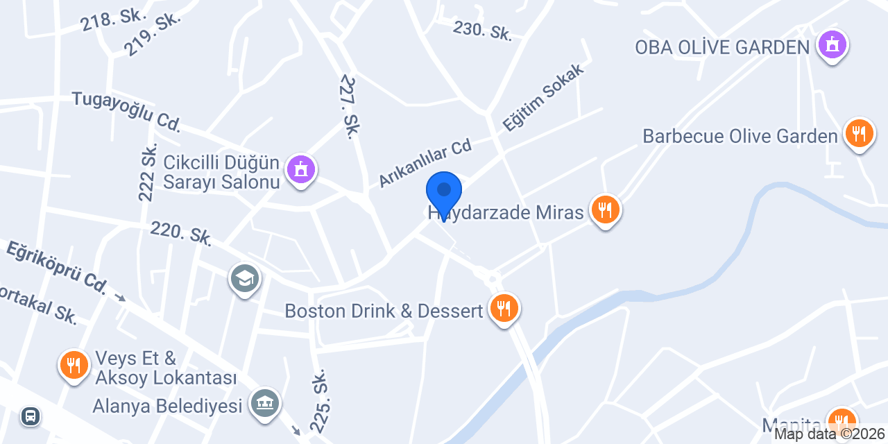 Dede Korkut Park Kafe konumu