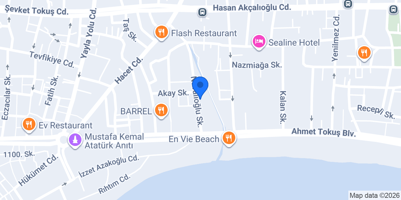 AYYILDIZ OTEL konumu