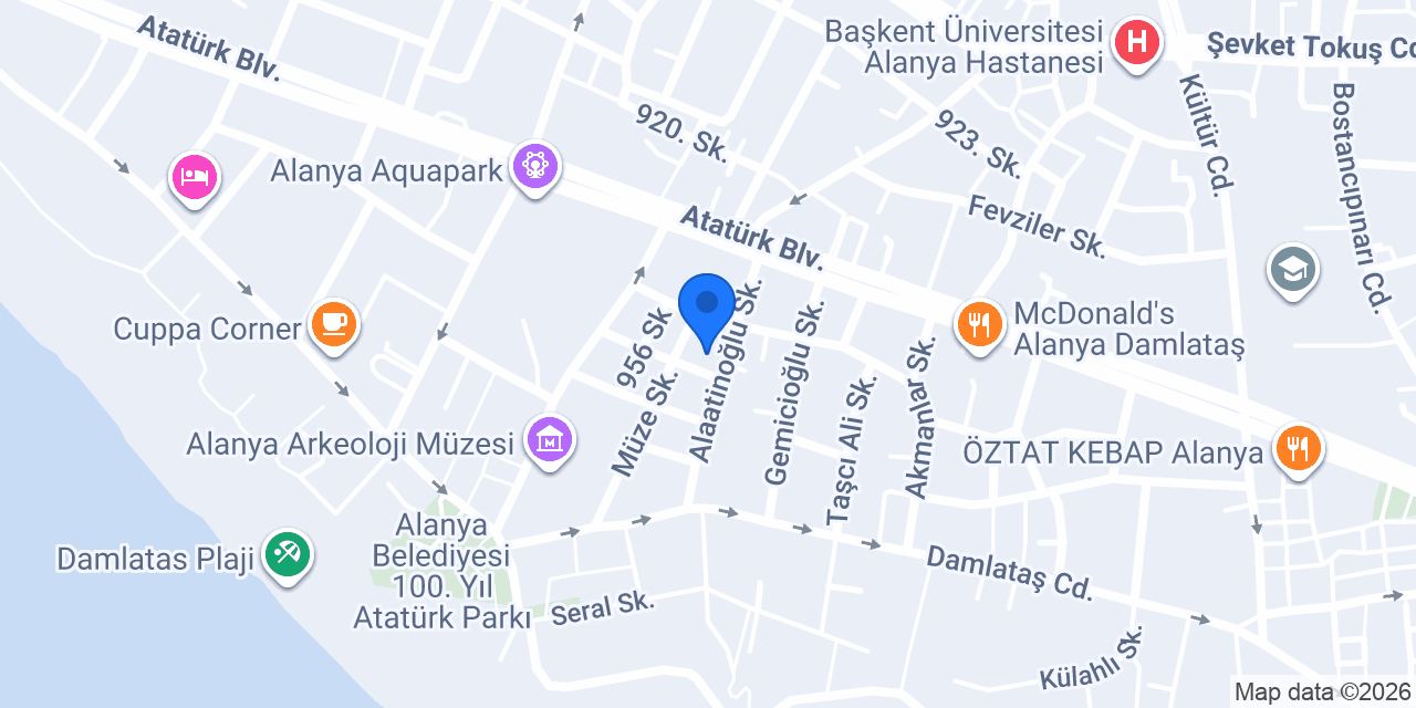 Wasa Hotel Alanya konumu