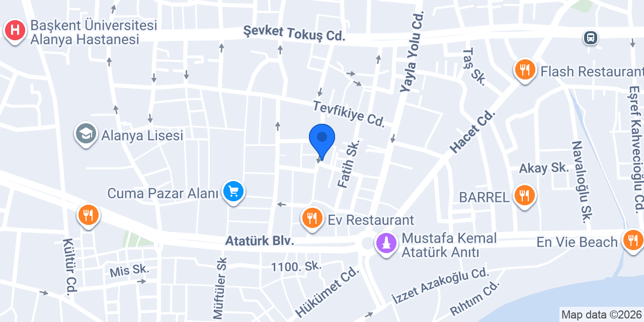 Cennet Akvaryum konumu