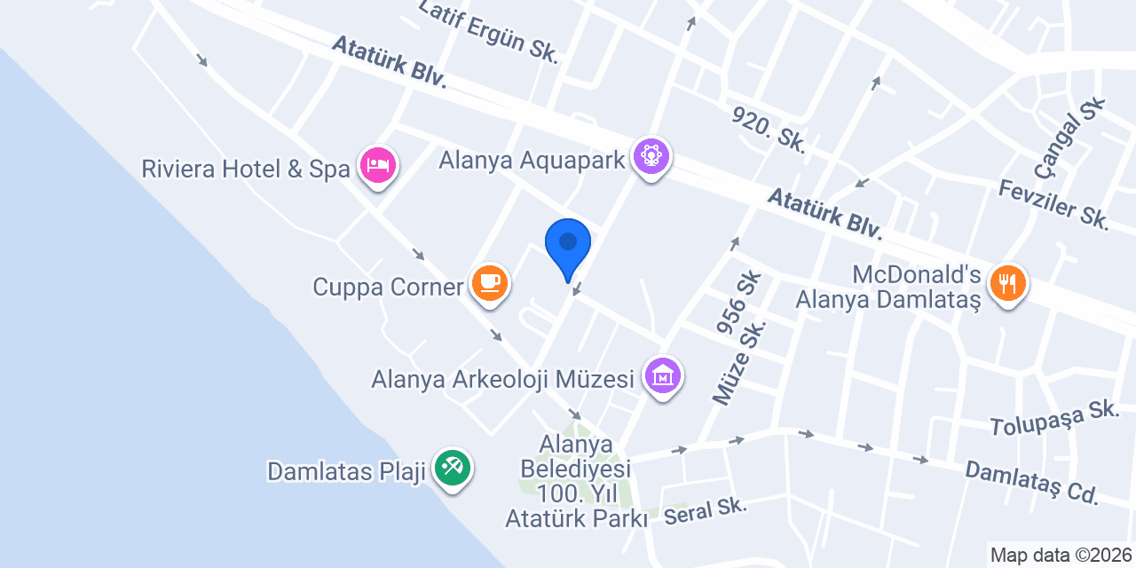 Travel Go Alanya konumu