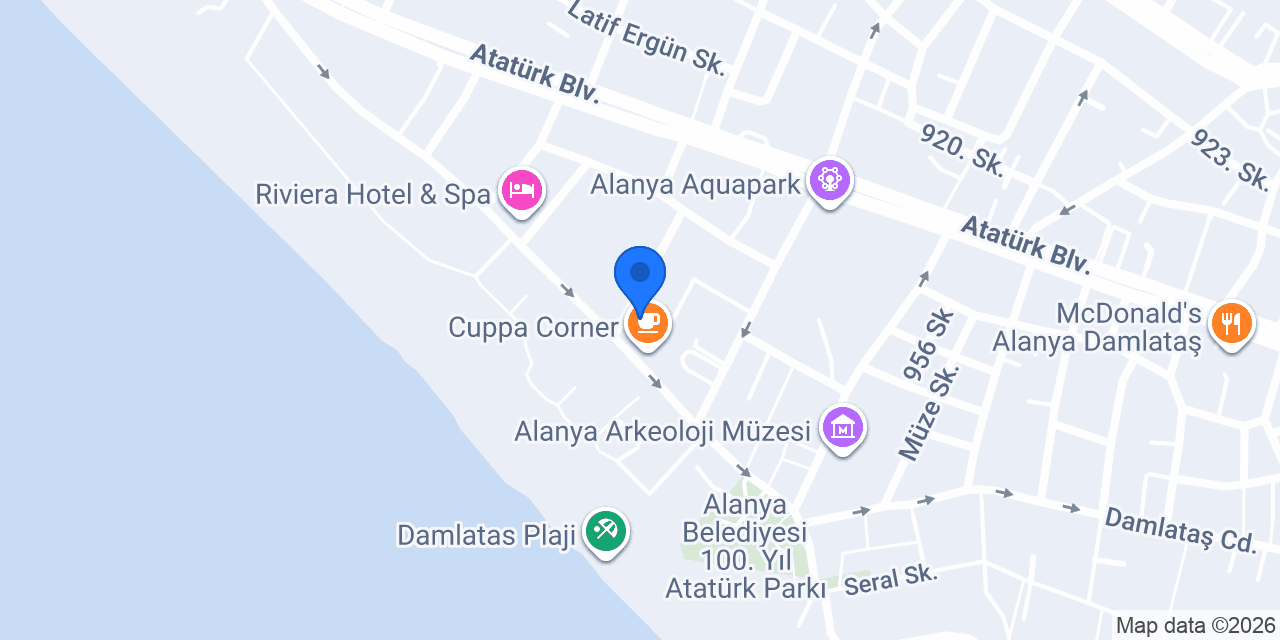 Aysev Hotel konumu