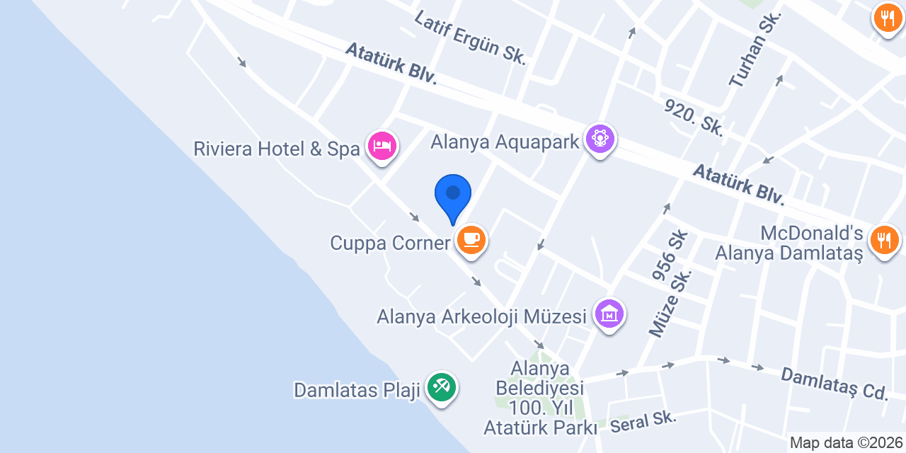 Roks Hamam konumu