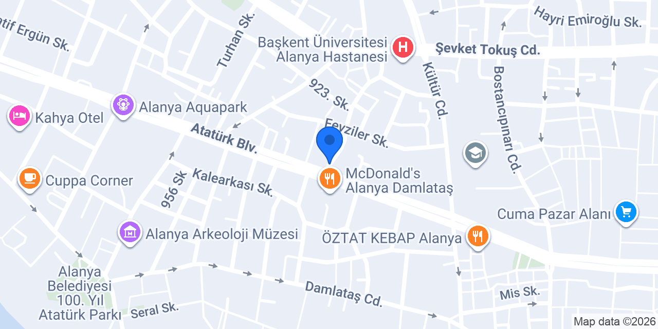 Hot Döner Alanya konumu