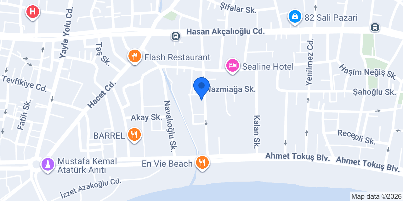 Özçakıl Otel konumu