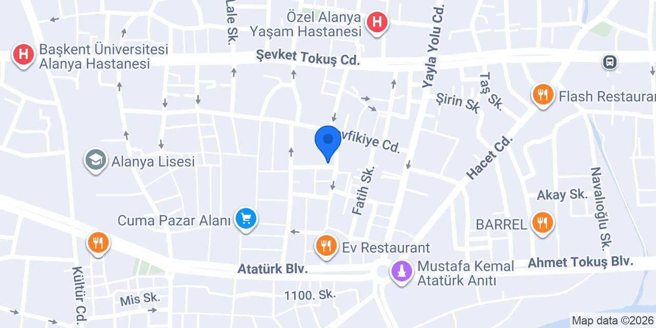 Güven Taksi konumu