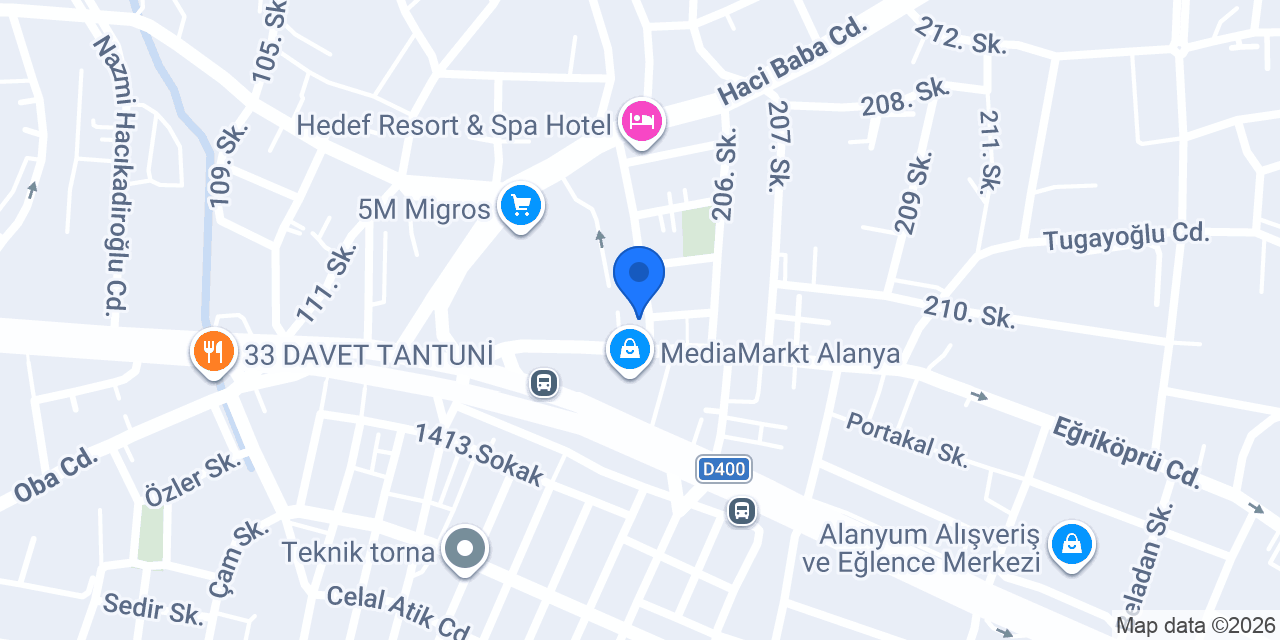 Alanya Efe Sigorta konumu
