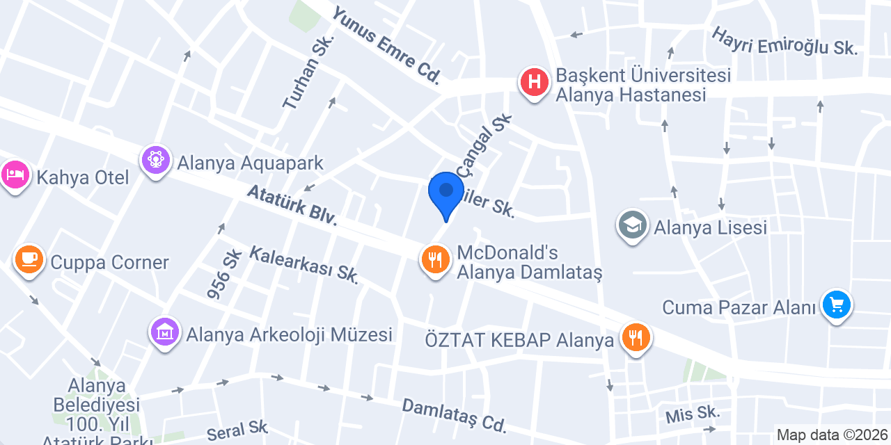 QNB Atatürk Caddesi Şubesi konumu