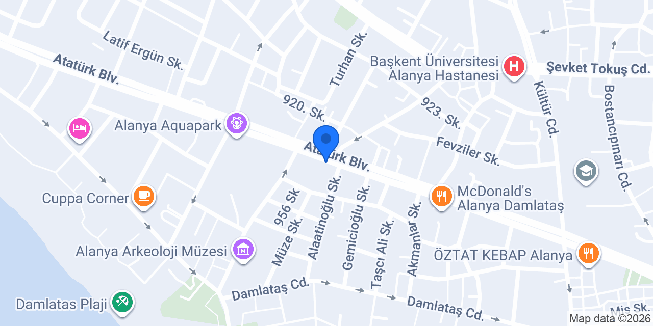DenizBank Alanya Şubesi konumu