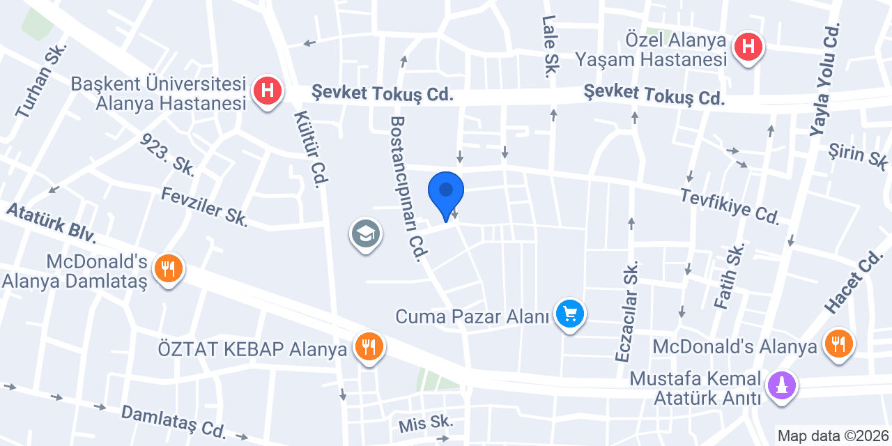 Kompedan Alanya konumu