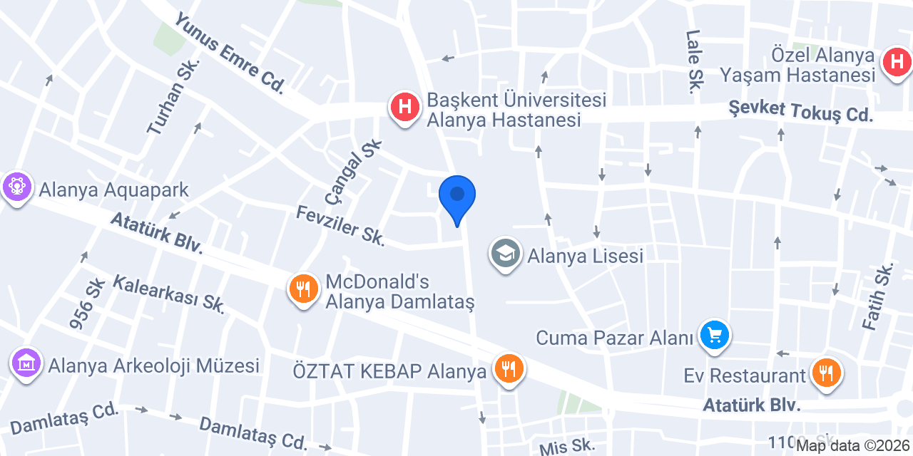 Domino's Pizza Alanya konumu