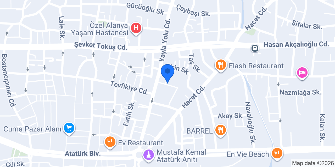 YAYLA CAFE konumu
