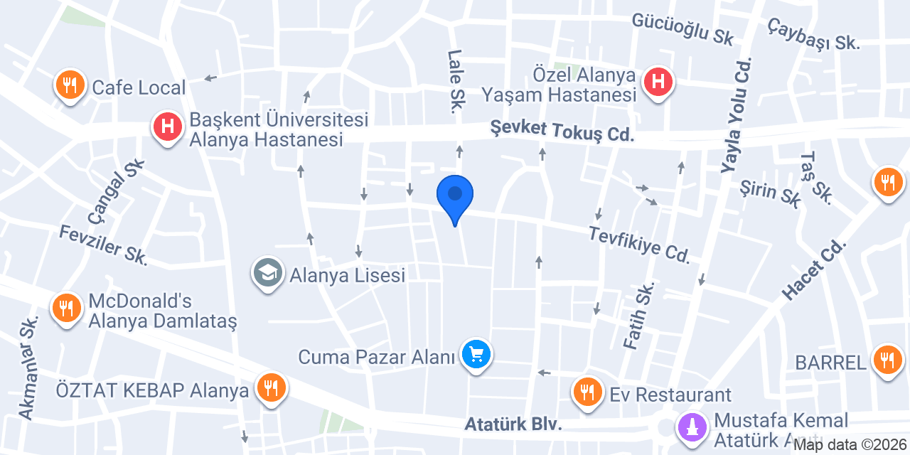 Özel Mercury Dent Ağız ve Diş Sağ. Pol. konumu