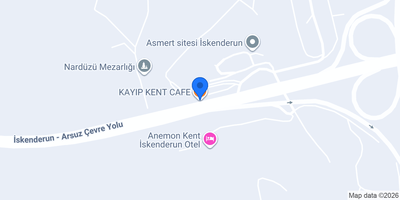 KAYIP KENT CAFE konumu