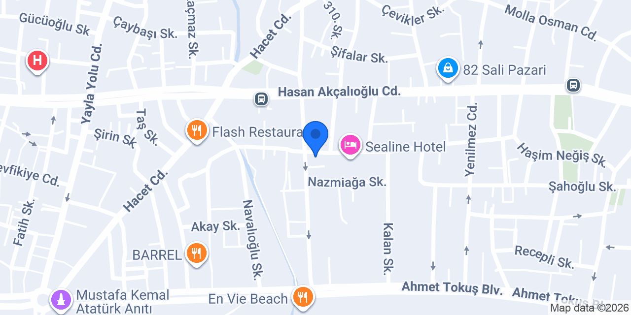 Adalya Rent A Car konumu