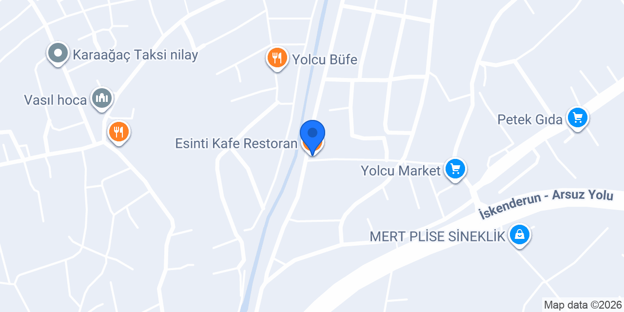 Esinti Kafe Restoran konumu