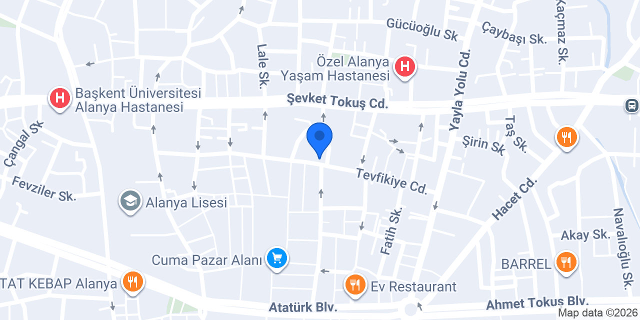 Cafe Uslu Alanya konumu