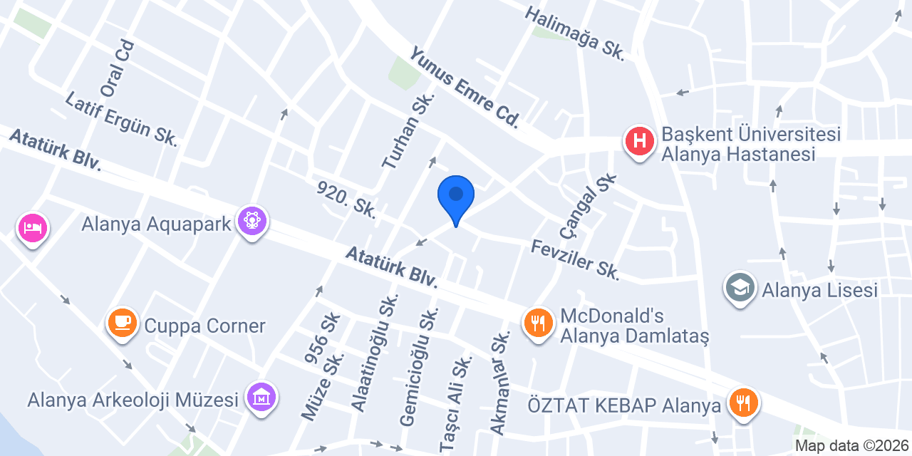 DUŞHA_Nargile_LOUNGE konumu