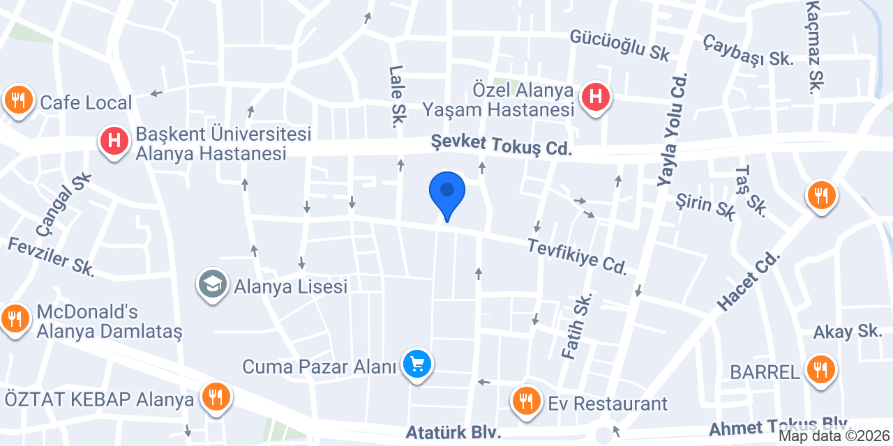 Zeybek Baharat konumu