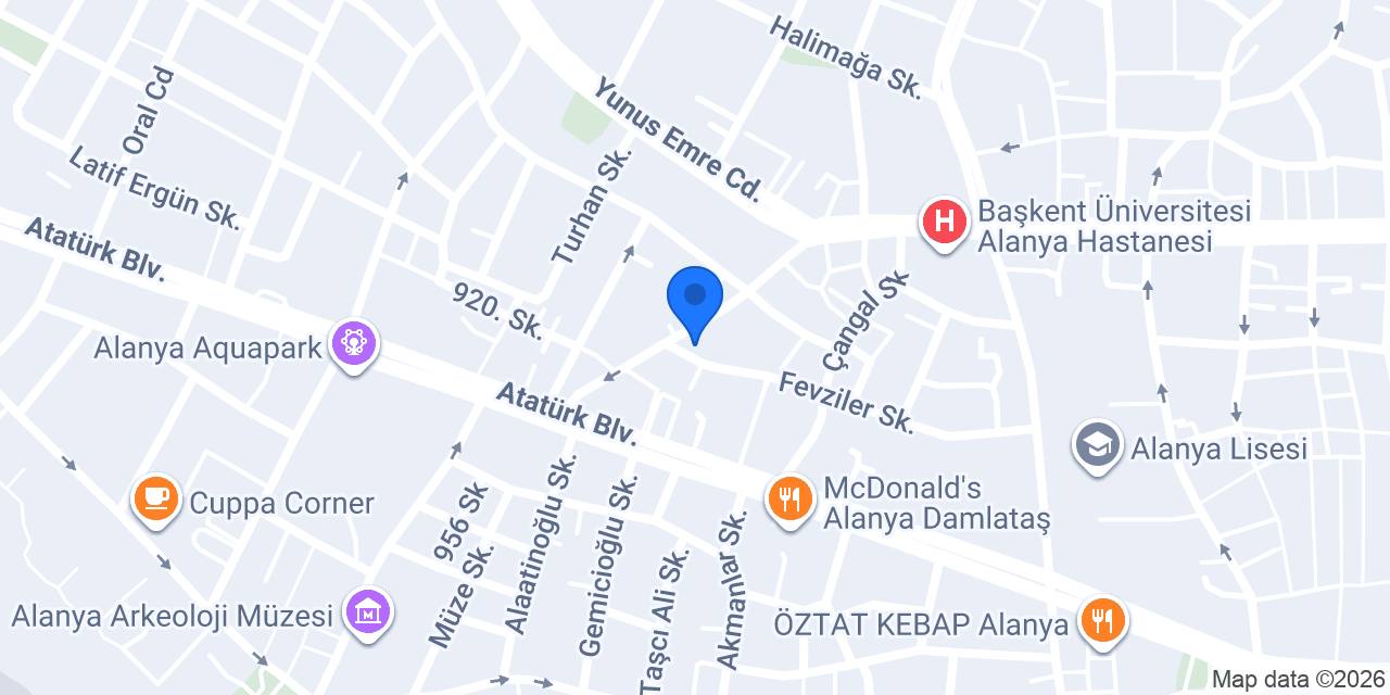 Alanya Lawyer konumu
