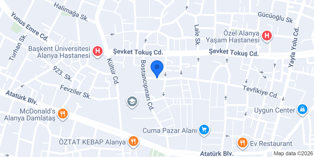 Aziz Öztürk Hair Studio konumu
