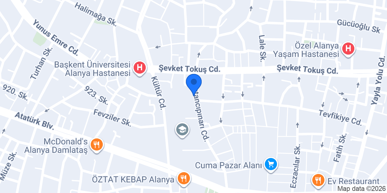 Barbaros Azakoğlu Ortaokulu konumu