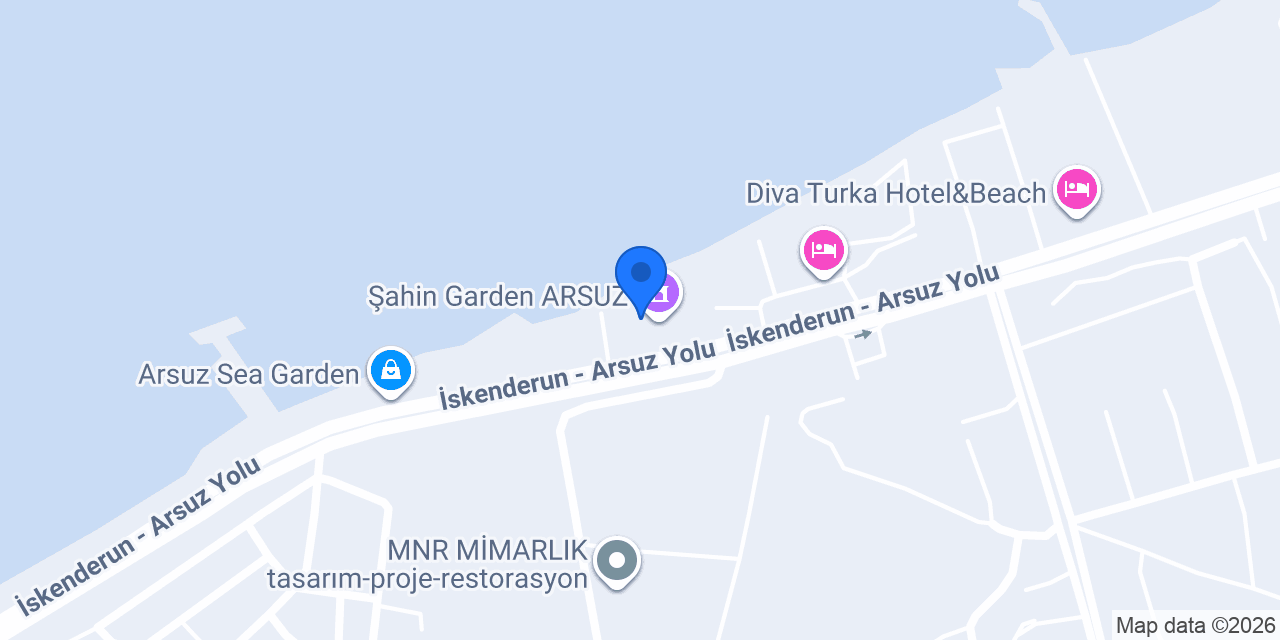 YALI OTEL ARSUZ konumu
