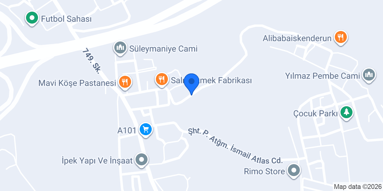 Salık Ekmek Fabrikası konumu