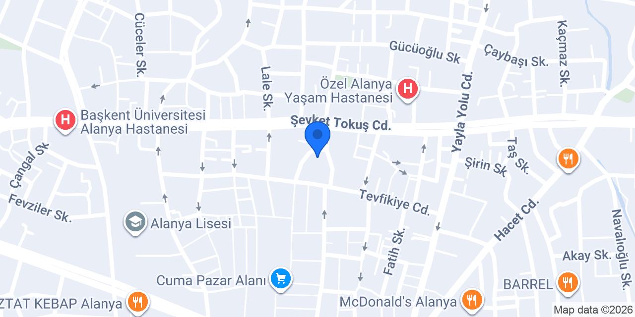 Alanya petshop konumu