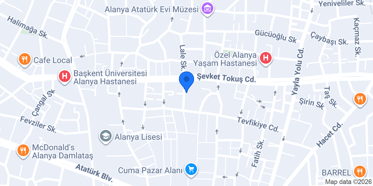 Derya Çetin Kuaför konumu