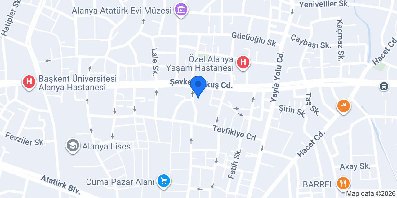 Antalya Doğal Çiftlik konumu