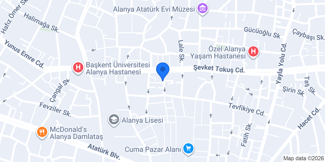 Pınar Sürücü Kursu konumu