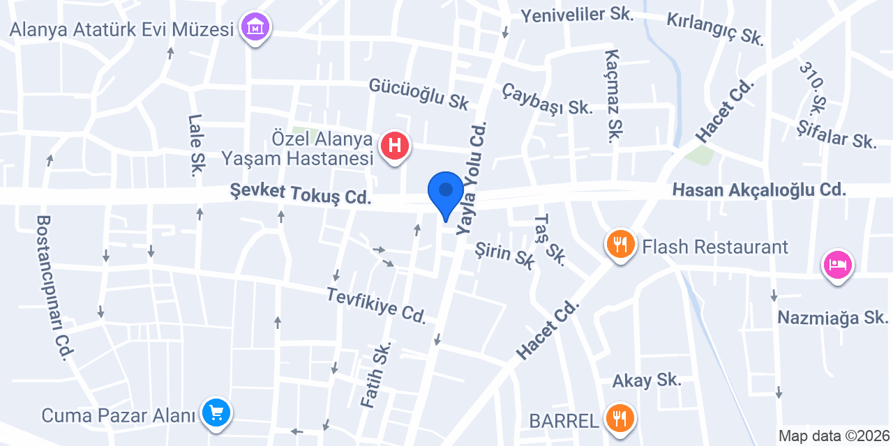 Bi'Kova Pilav Alanya konumu