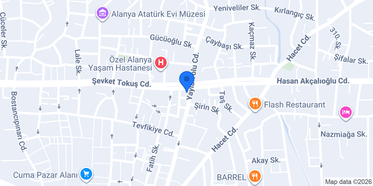 Alanya Tadım Tantuni HACET ŞUBE konumu