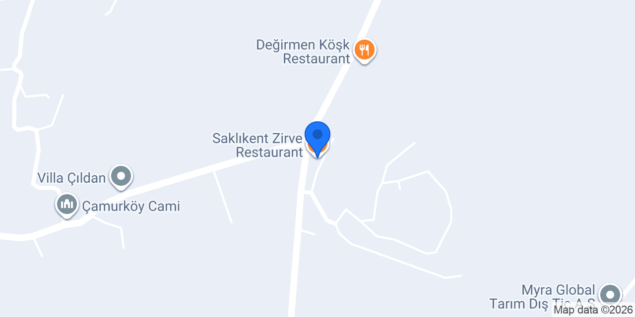 Saklıkent Zirve Restaurant konumu