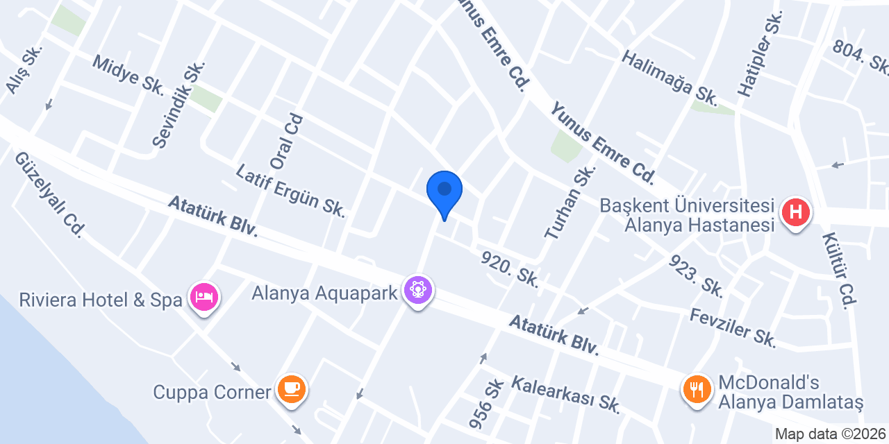 Keskin Restaurant Alanya konumu