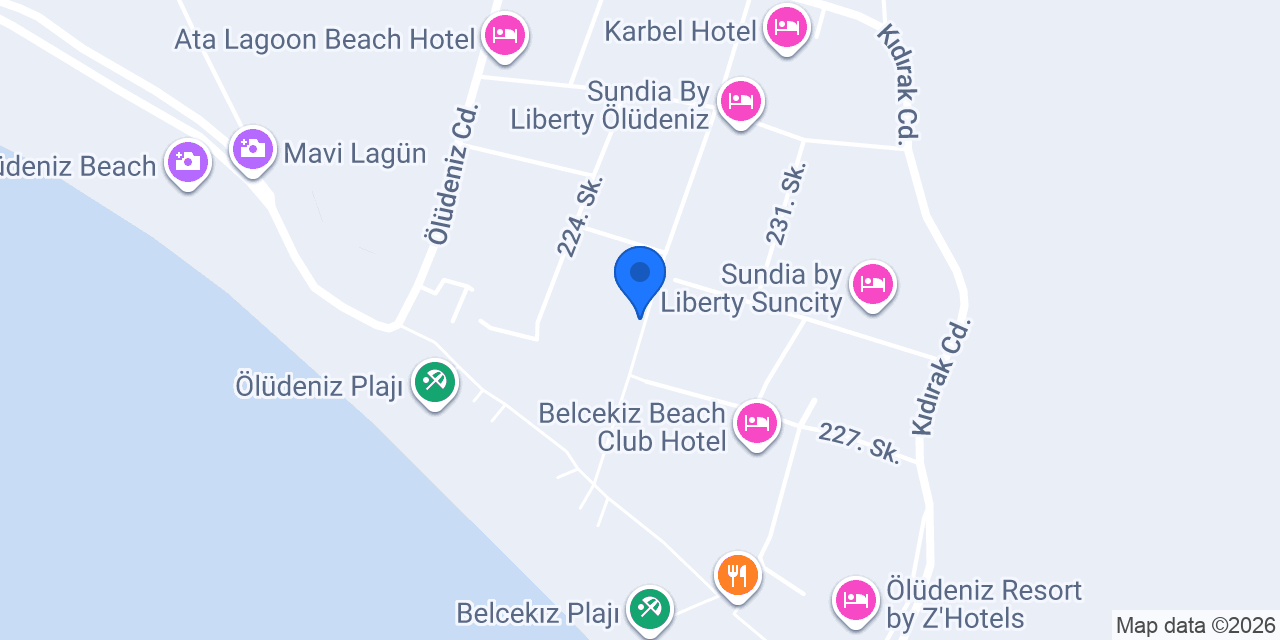 Ölüdeniz Shoppıng Tıme konumu