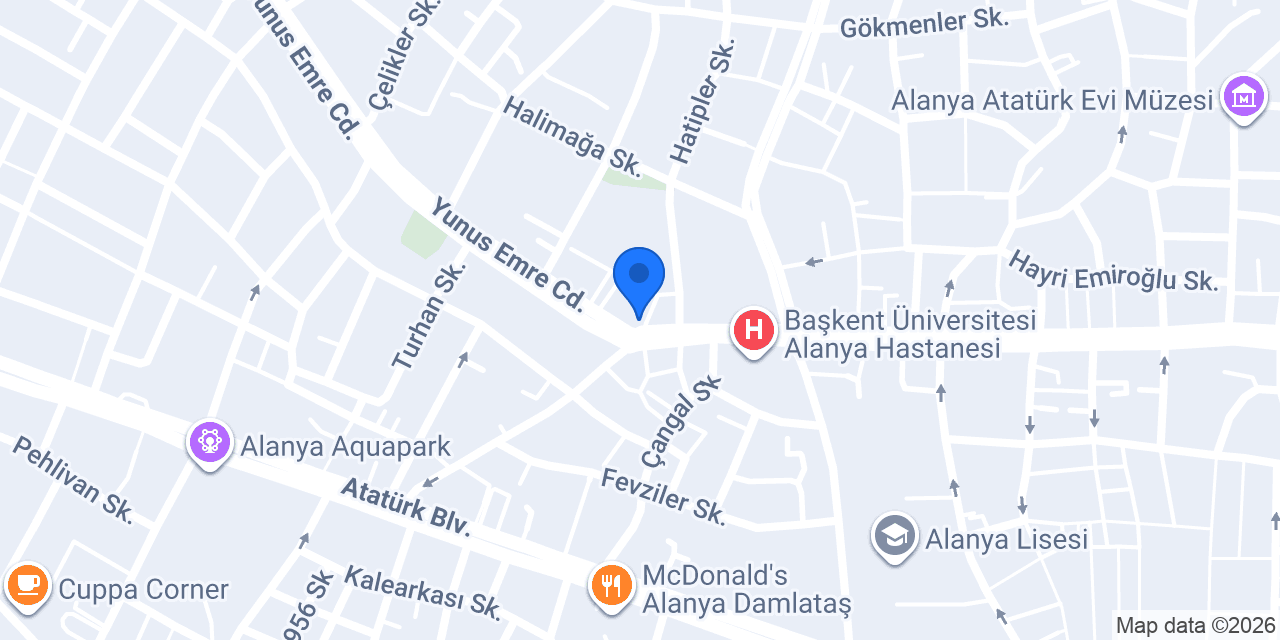 ALANYA NERGİS ÇİCEK konumu