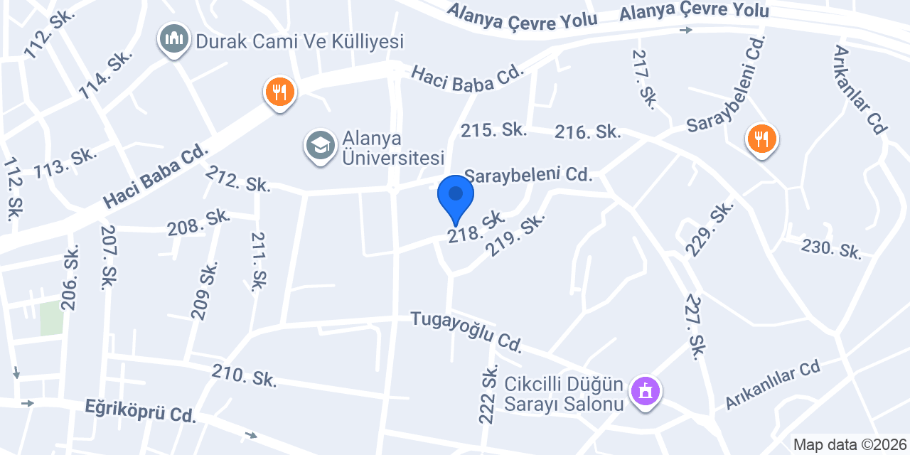 Elit Cam Alanya konumu
