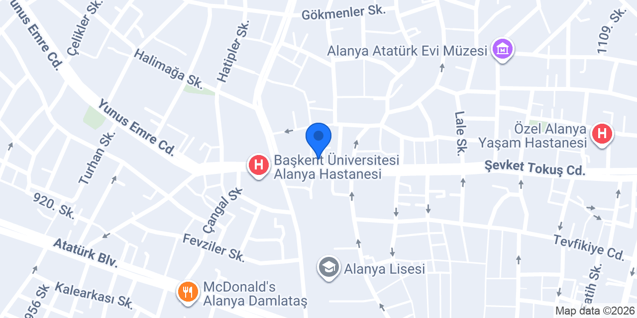 Eminevim Alanya şube konumu