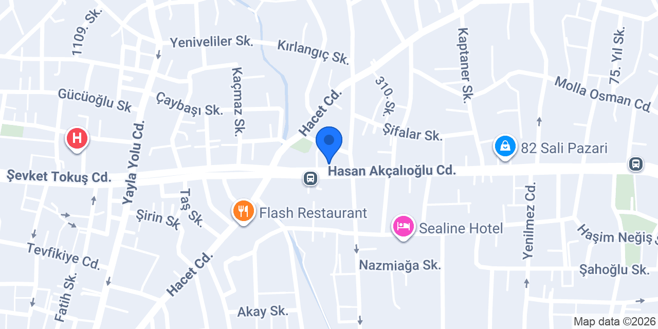 Yalçınlar Züccaciye konumu