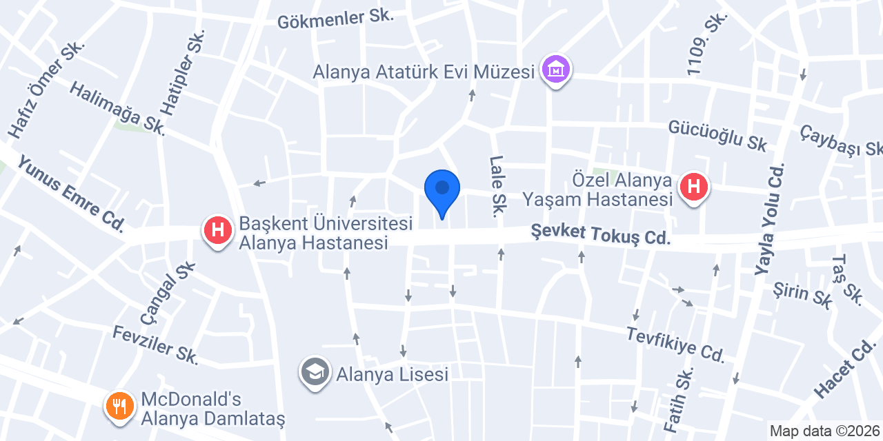 Fizyostar Pilates Merkezi konumu