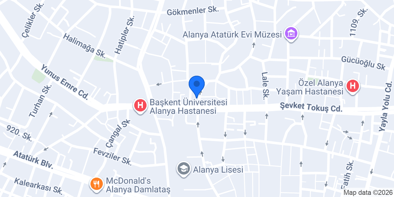 Hacı Şerif Alanya konumu