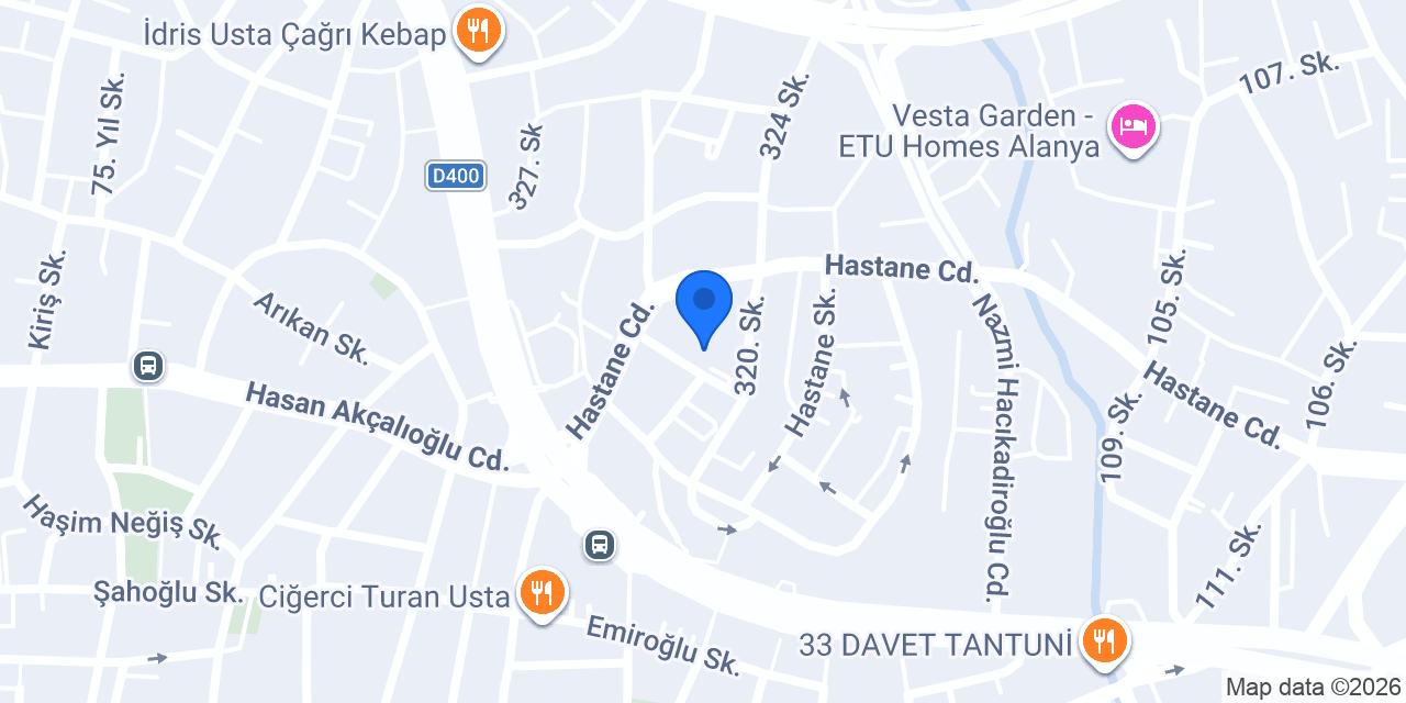 Yağız Granit Mermer Showroom konumu