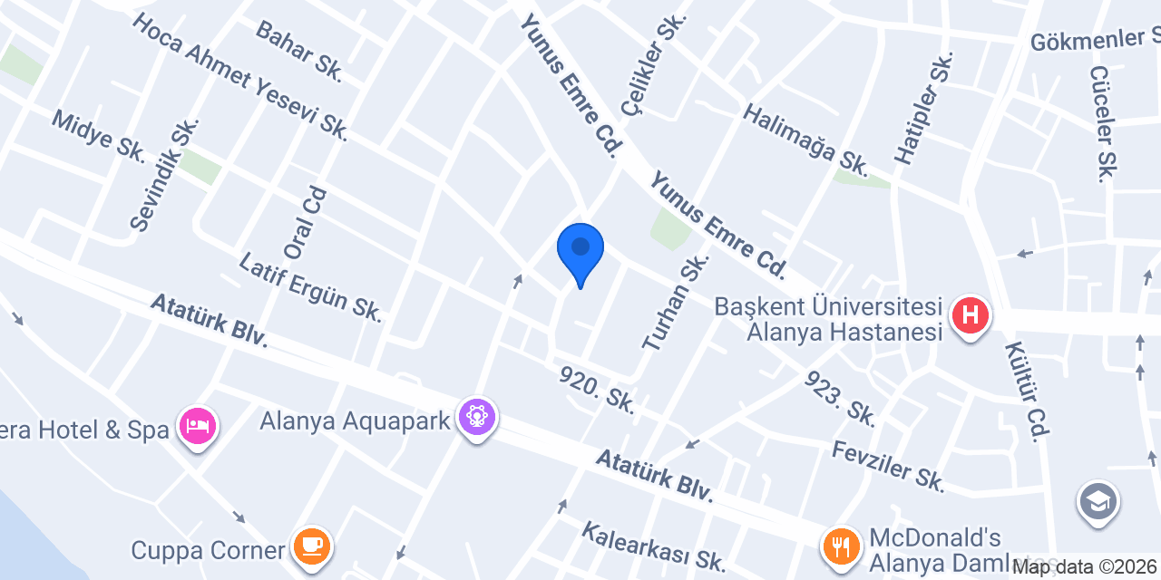 Alanya Kentsel Dönüşüm konumu
