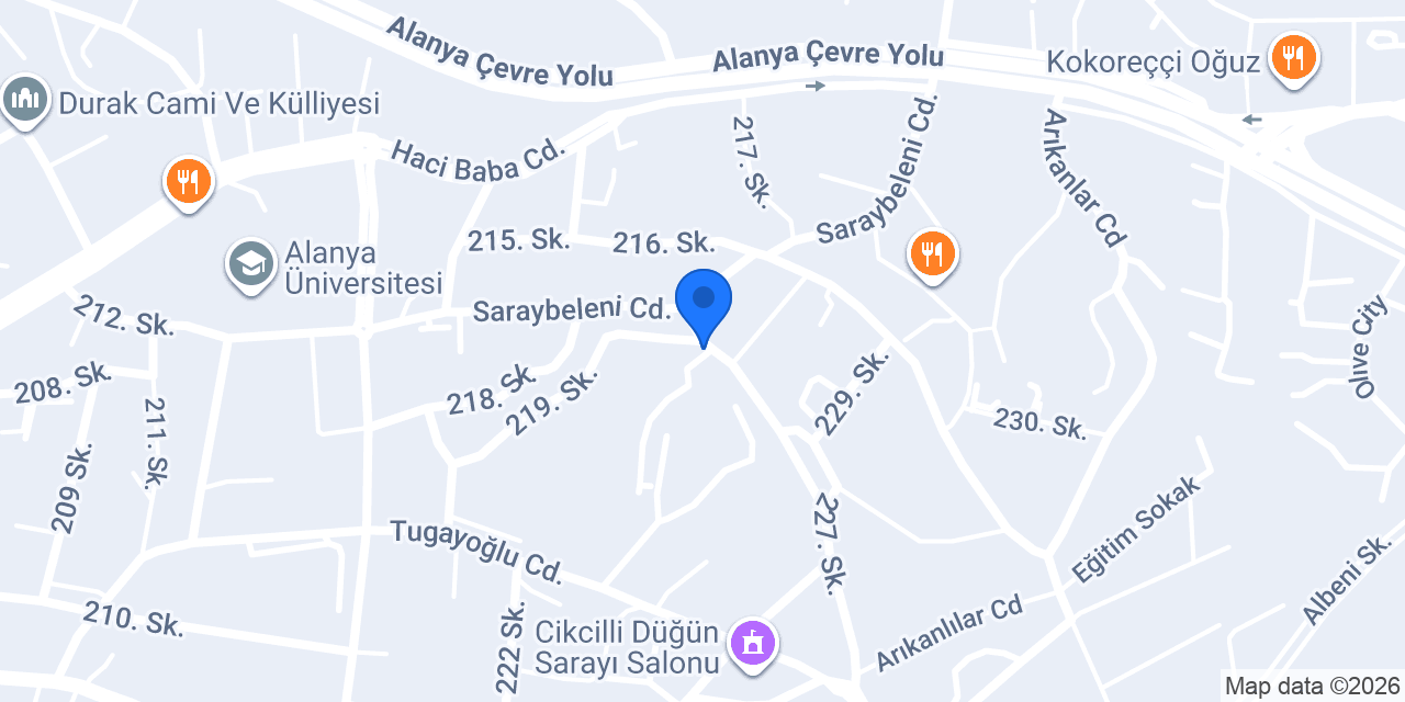 Vip Transfer Alanya konumu